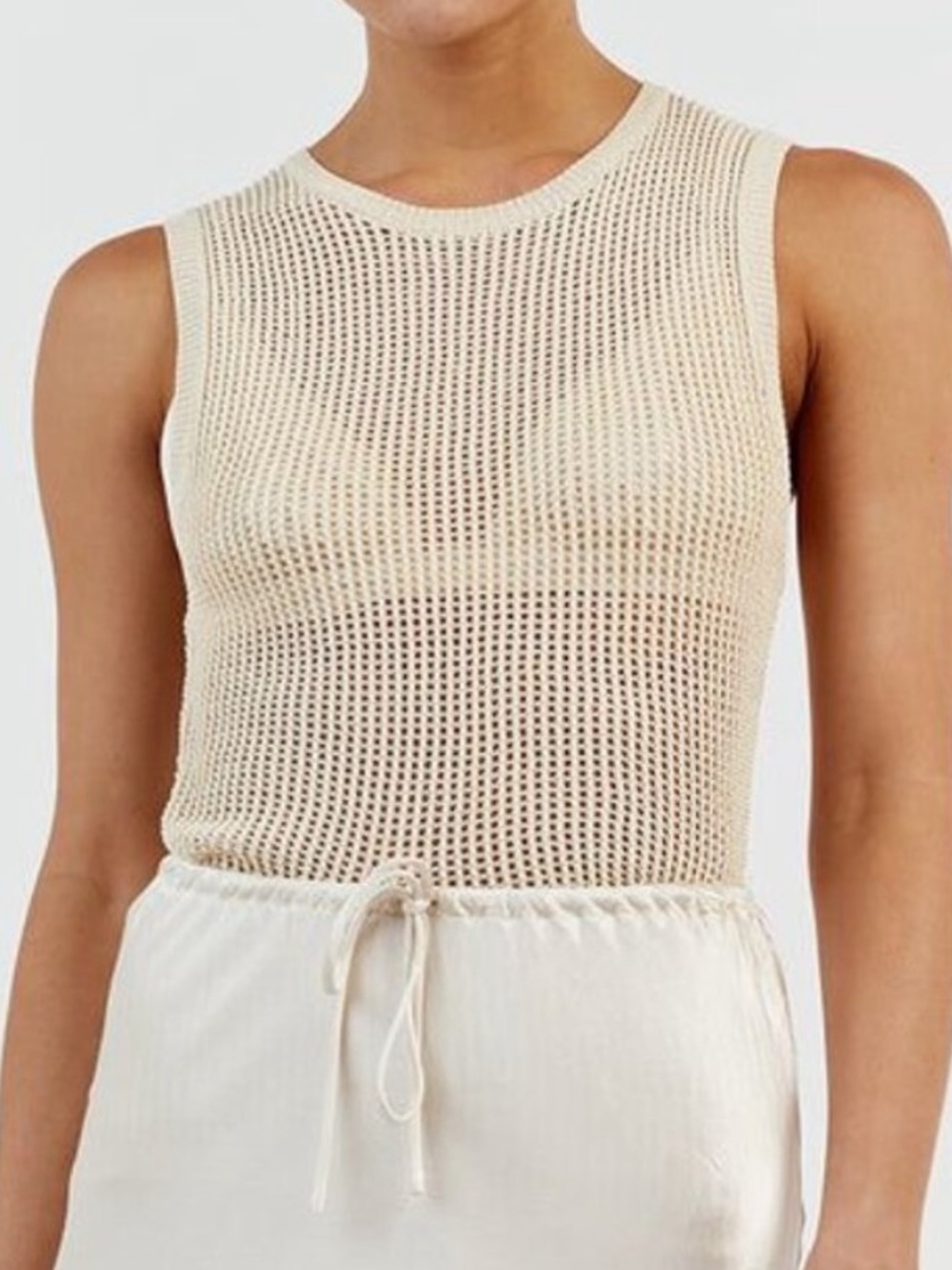 NWT Dissh Ophelia Open Knit Tank Top Sz M